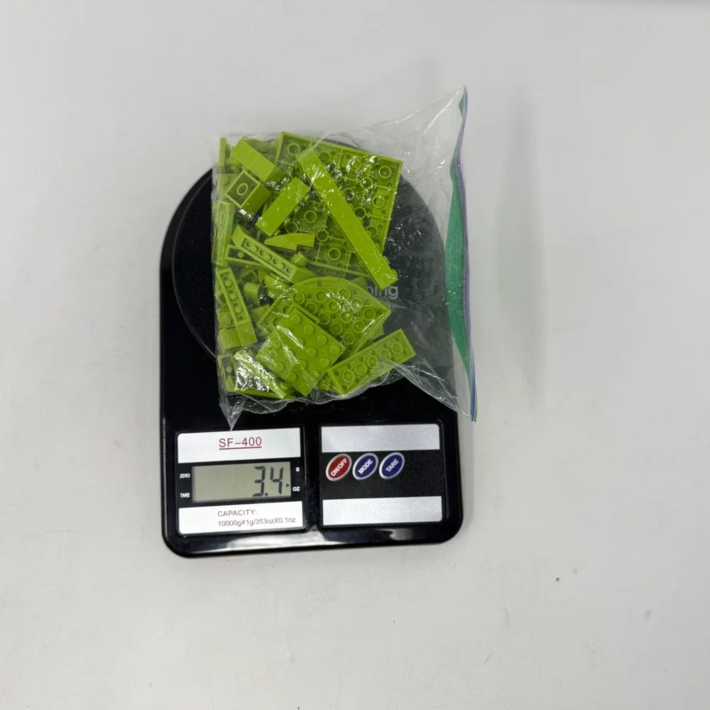 LEGO Bulk Bricks Parts Lime Green 3.4oz Mixed Lot Plates Pieces Building Toy